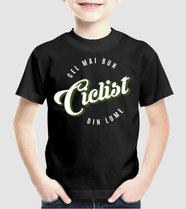 Cel mai bun Ciclist din lume model negru pe tricou