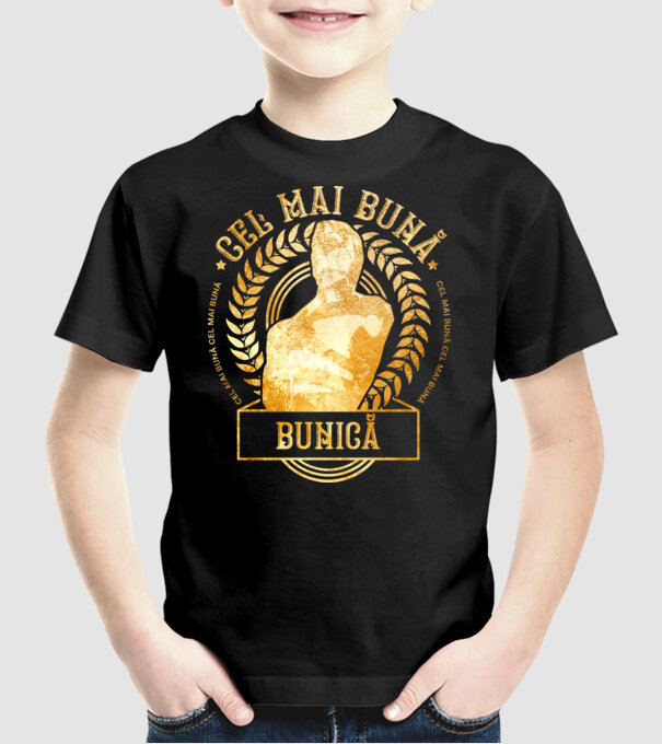 Cea mai bună bunică model negru pe tricou
