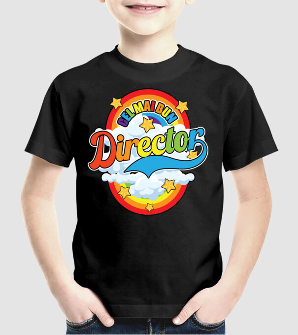 Cel mai bun director model negru pe tricou
