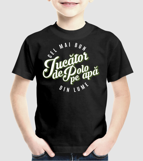 Cel mai bun Jucător de polo pe apă din lume model negru pe tricou