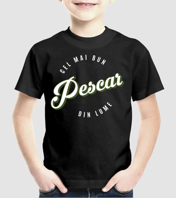 Cel mai bun Pescar din lume model negru pe tricou