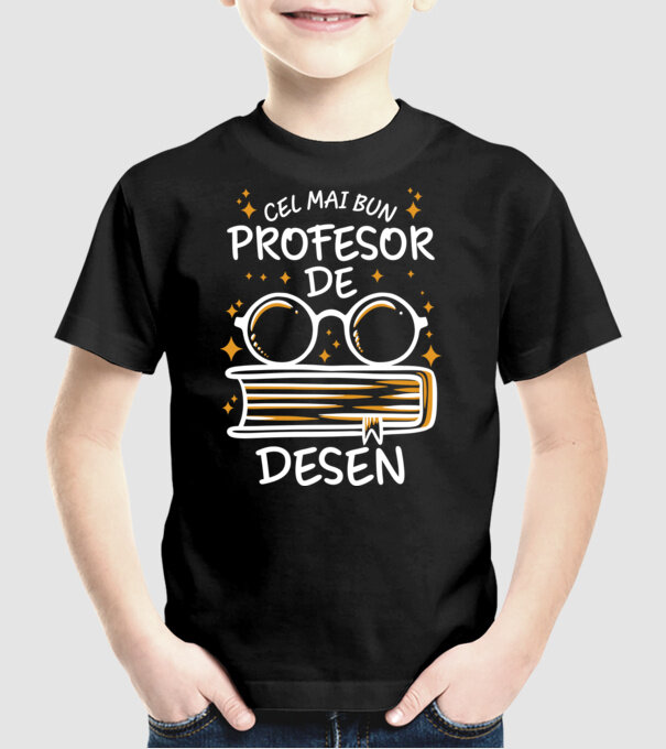 Cel mai bun profesor de desen model negru pe tricou