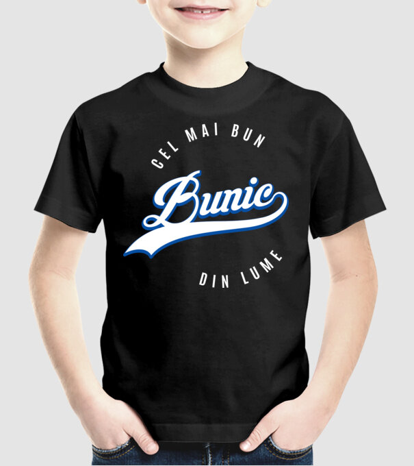 cel mai bun bunic din lume model negru pe tricou