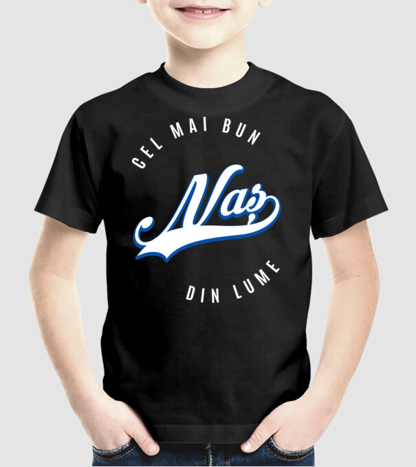 Cel mai bun NAȘ din lume model negru pe tricou