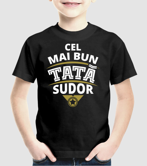 Cel mai bun tată sudor model negru pe tricou