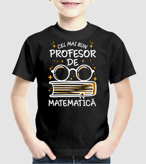 Cel mai profesor matematică model negru pe tricou