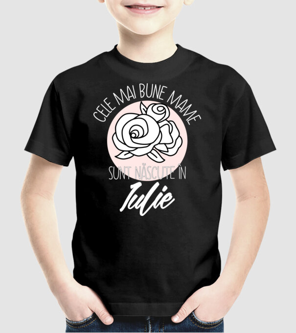Cele mai bune mame sunt născute în Iulie model negru pe tricou