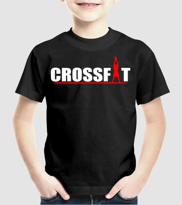 Crossfit model negru pe tricou