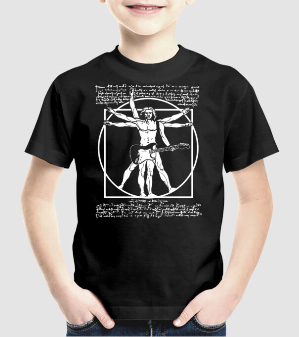 Da Vinci model negru pe tricou