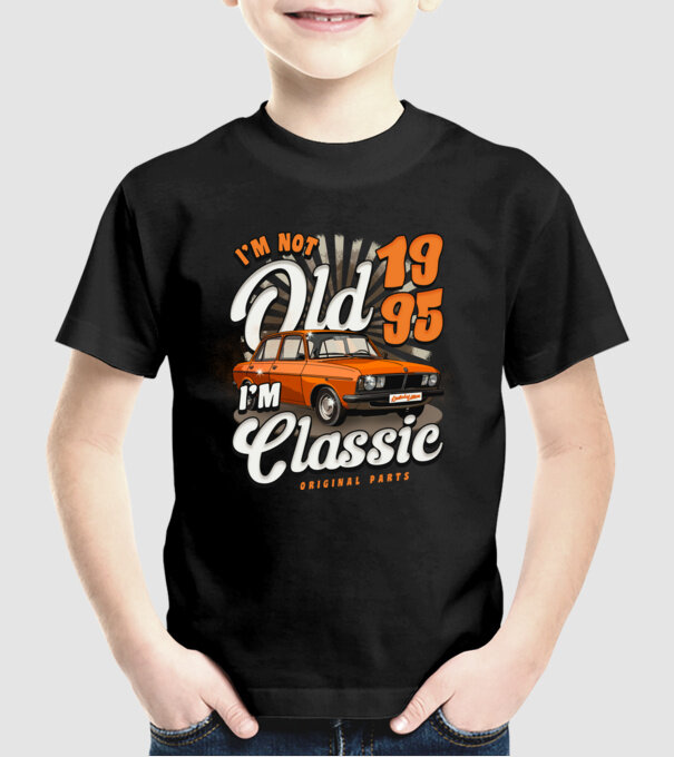 DACIA 1995 model negru pe tricou