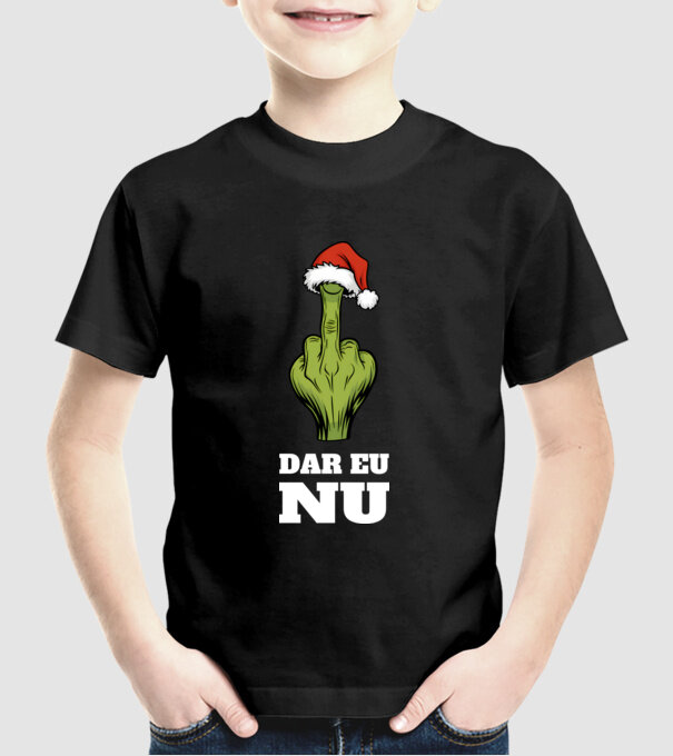 Dar eu NU Negru model negru pe tricou