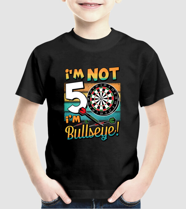 Darts Birthday 50 years old model negru pe tricou