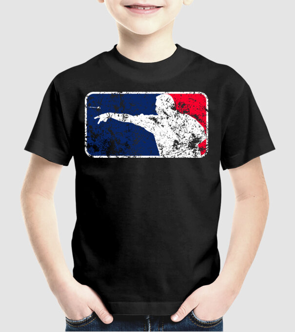 Darts League Destroy model negru pe tricou