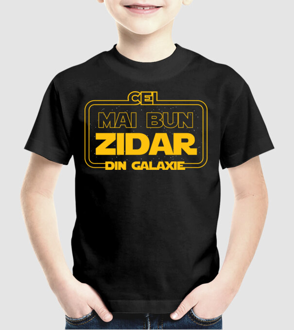 Cel mai bun zidar din galaxie model negru pe tricou