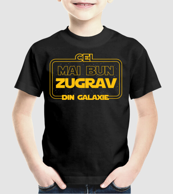 Cel mai bun zugrav din galaxie model negru pe tricou