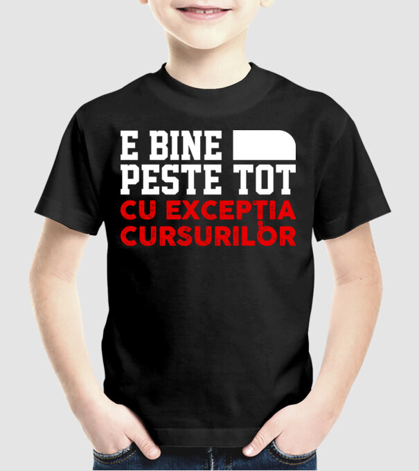 e bine peste tot, cu excepția cursurilor D1104825 model negru pe tricou