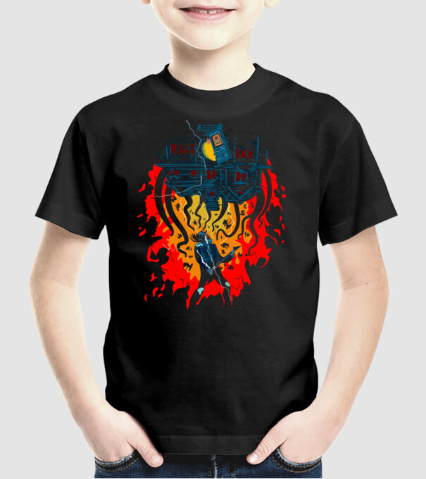 eddie munson guitar model negru pe tricou
