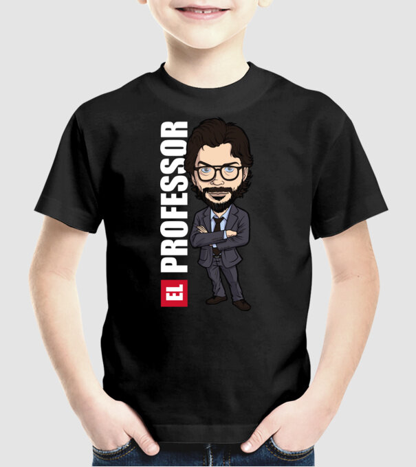 el professor drawing model negru pe tricou