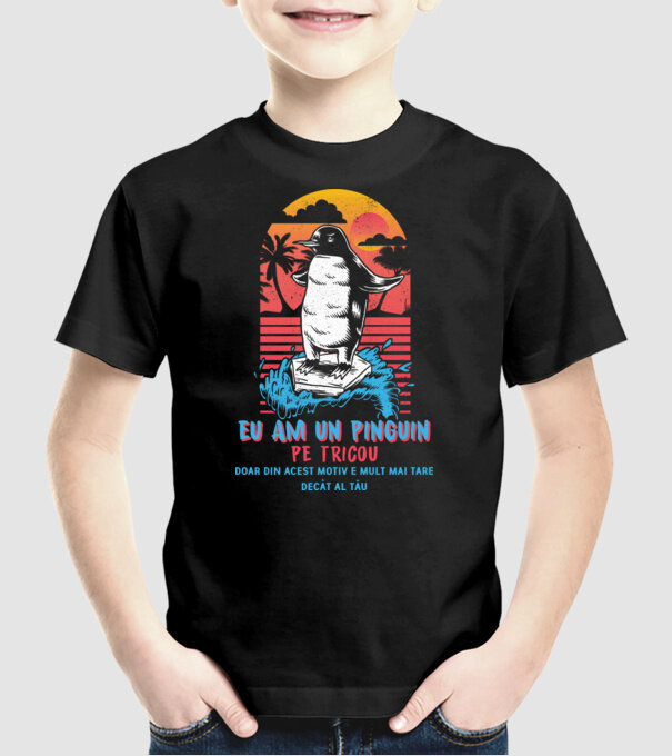 eu am un pinguin pe tricou - doar din acest motiv e mult mai tare decât al tău model negru pe tricou