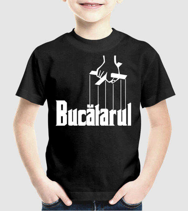 Bucătarul model negru pe tricou