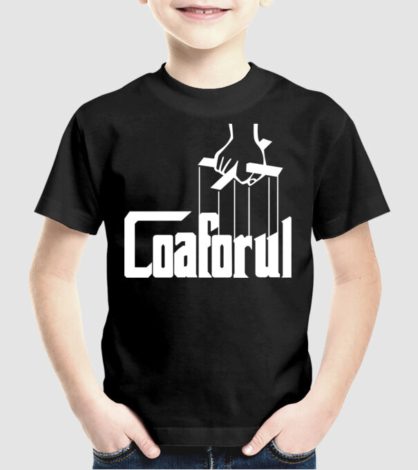 Coaforul/ Frizerul model negru pe tricou