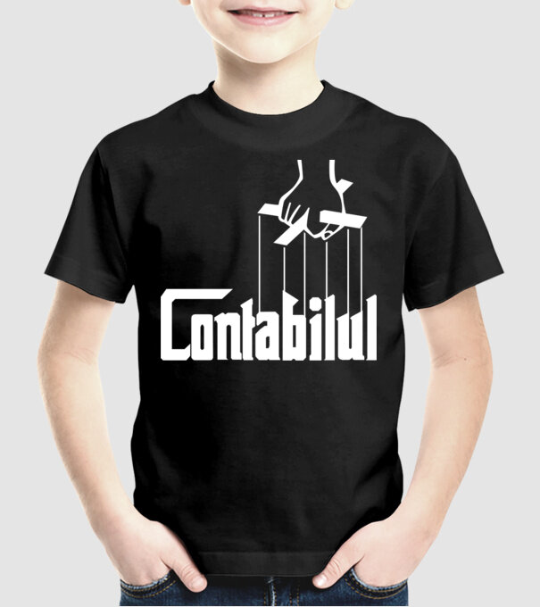 Contabilul model negru pe tricou