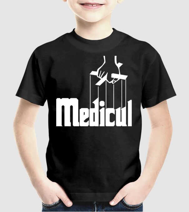 Medicul model negru pe tricou