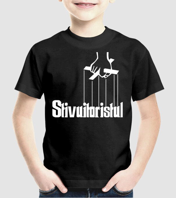 Stivuitoristul model negru pe tricou