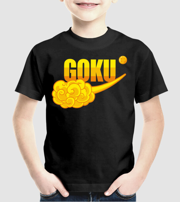 goku cloud model negru pe tricou