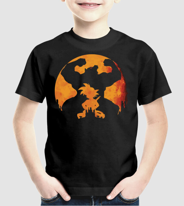 goku sunset model negru pe tricou
