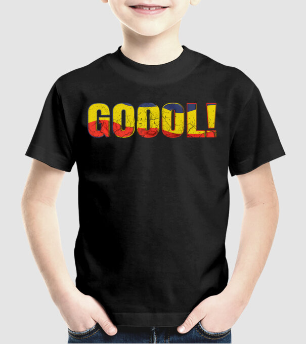 GOOOL model negru pe tricou
