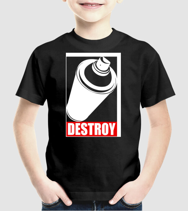 Graffiti model negru pe tricou