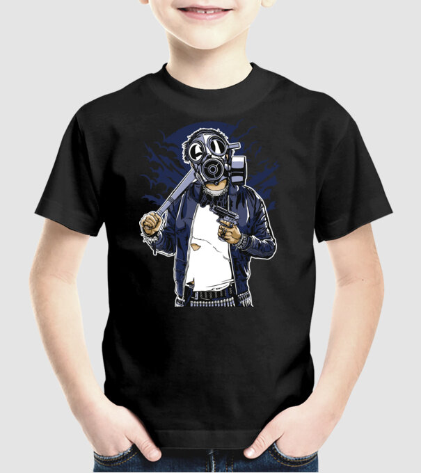 Graffiti model negru pe tricou