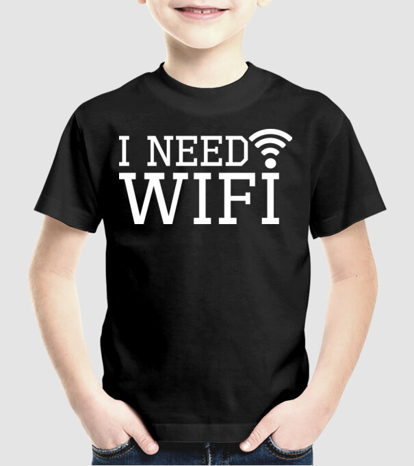 I need wifi model negru pe tricou