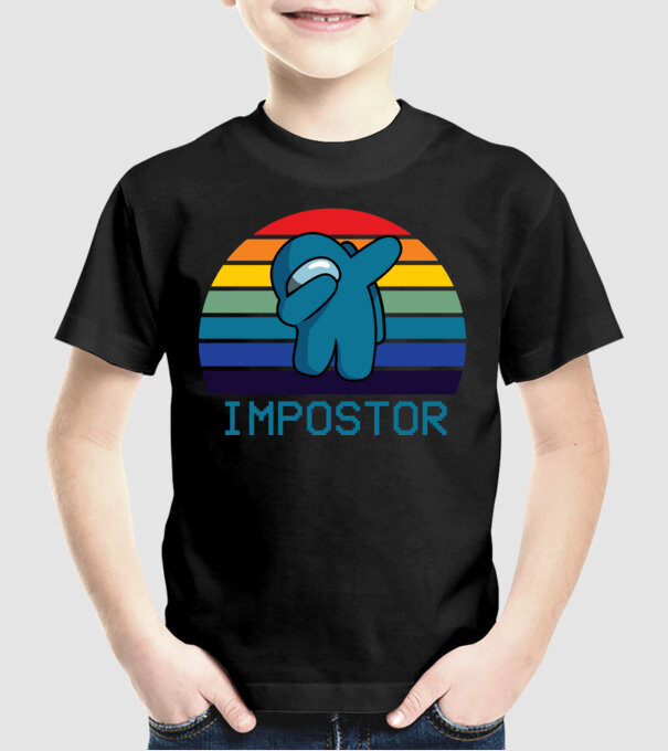 Impostor model negru pe tricou