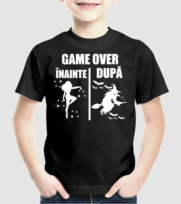 înainte - după model negru pe tricou