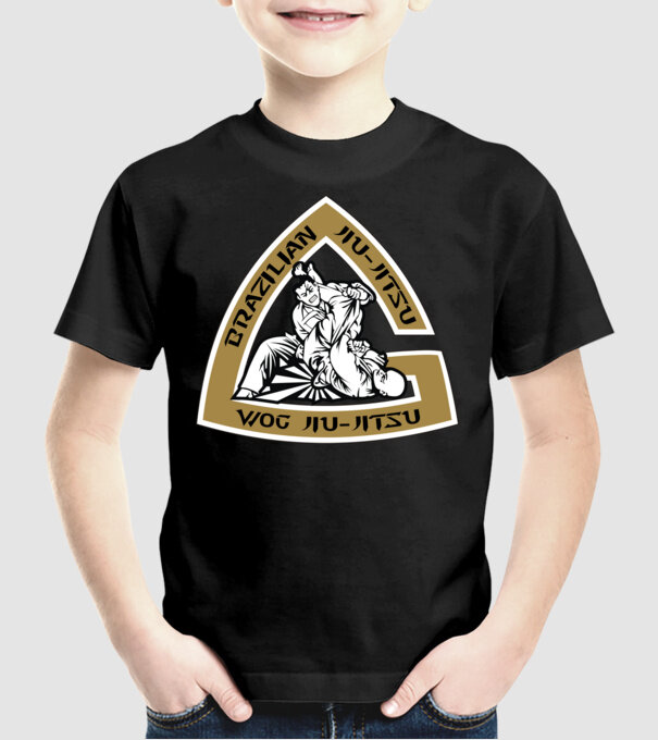 Jiu Jitsu model negru pe tricou