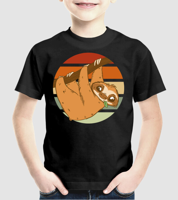 Leneș model negru pe tricou