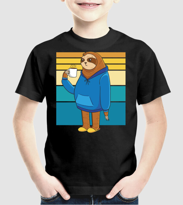 Leneș model negru pe tricou