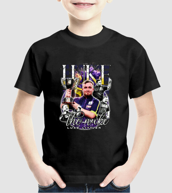 Luke the nuke model negru pe tricou