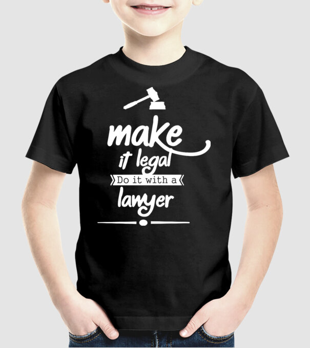 Mage it legal - do it with a lawyer model negru pe tricou