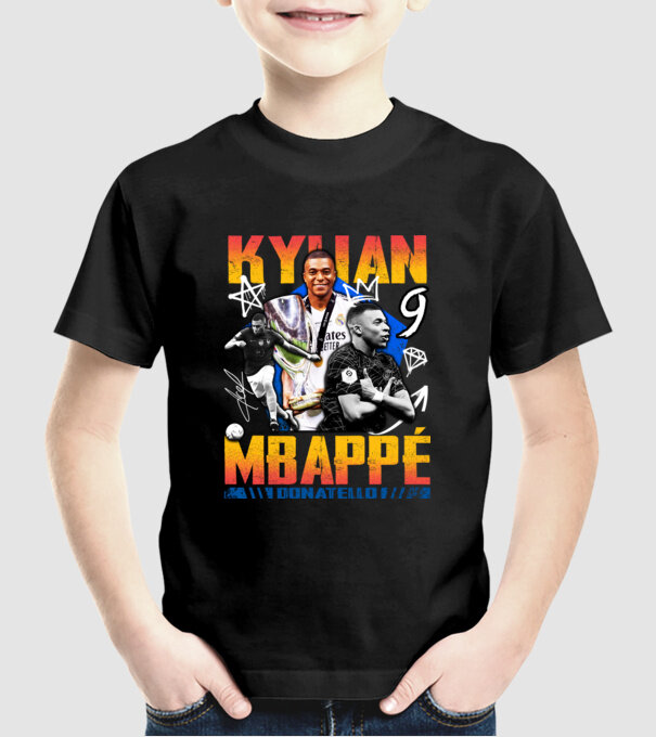 Mbappé tribute model negru pe tricou
