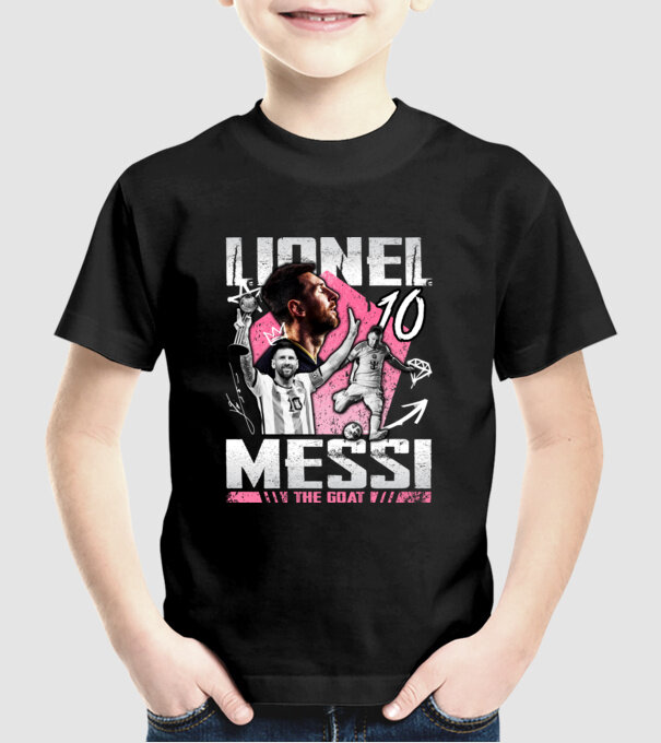 Messi tribute model negru pe tricou
