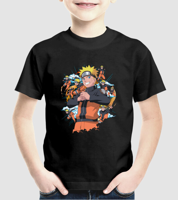 NARUTO model negru pe tricou