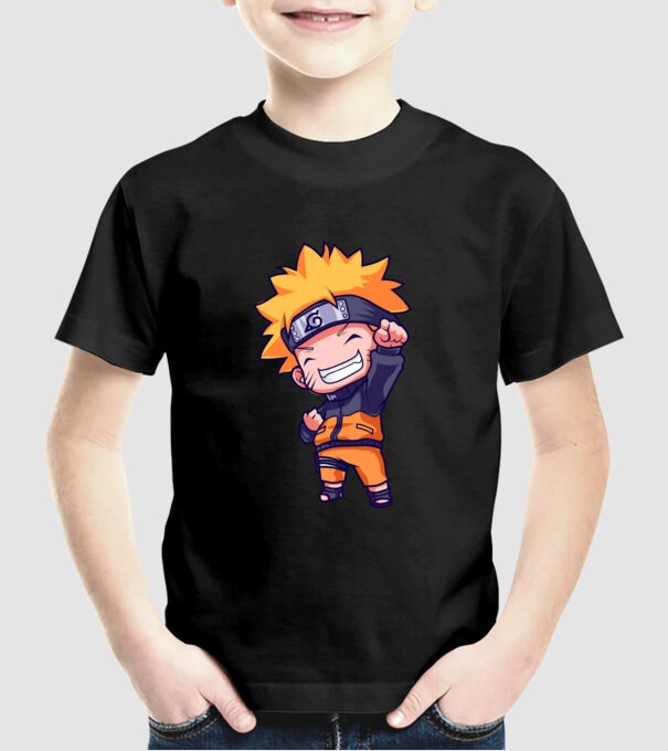 NARUTO model negru pe tricou