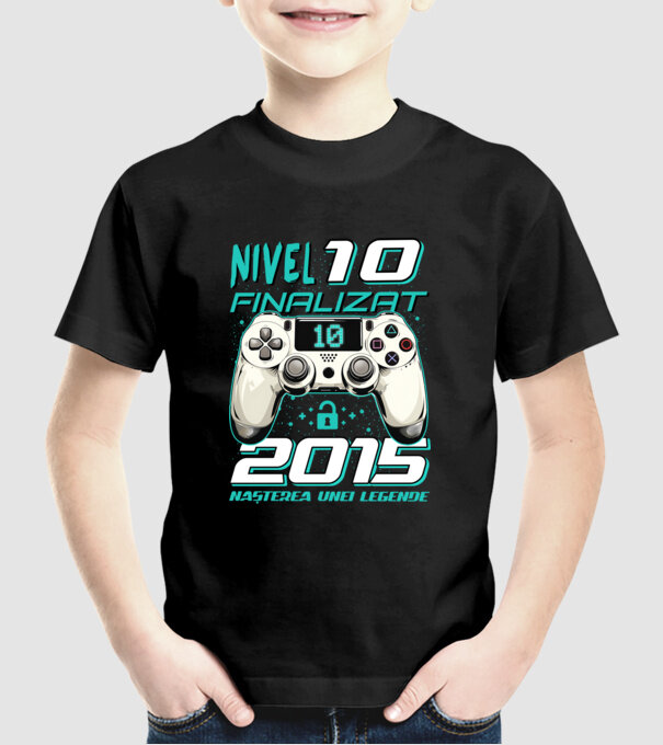 Nivel finalizat 10 2015 model negru pe tricou