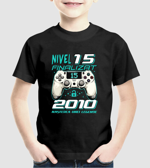 Nivel finalizat 15 2010 model negru pe tricou