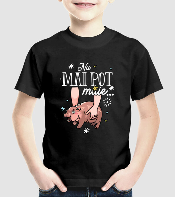 Nu mai pot muie... model negru pe tricou