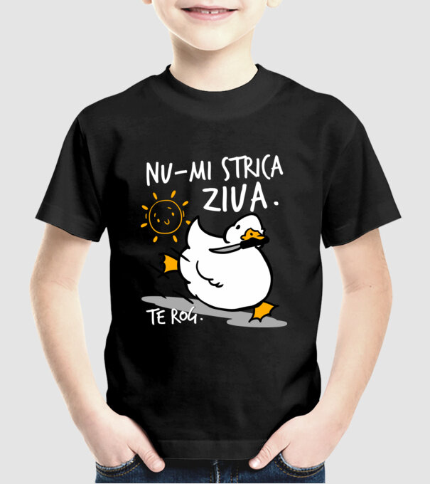 Nu-mi strica ziua. model negru pe tricou