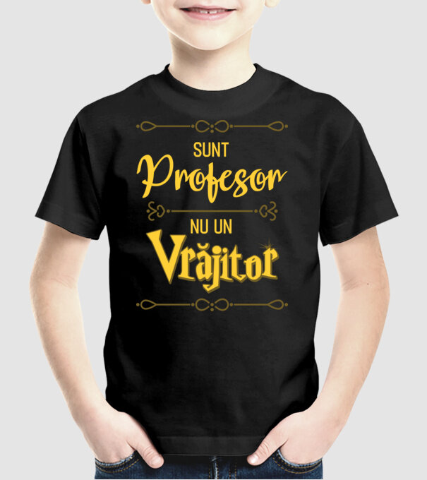 Sunt profesor, nu un vrăjitor model negru pe tricou